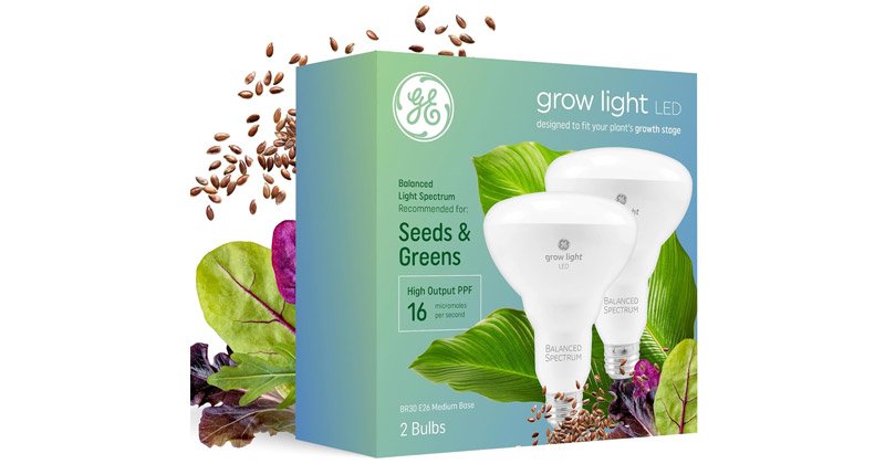 GE BR30 Seeds and Greens LED grow light bulbs